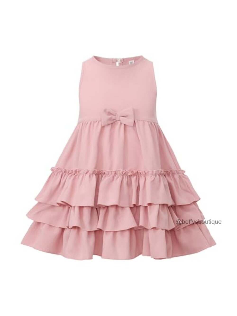 Girls Sleeveless Tiered Dress Casual Formal Party Outfit Little Kid